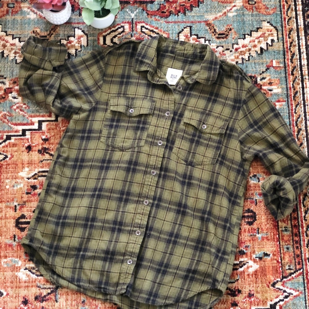 BillaBong Flannel Button Up